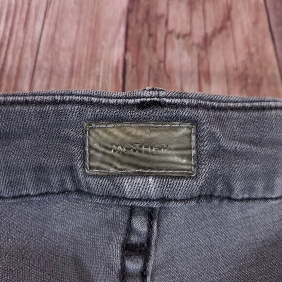 Mother Womens Size 27 High Waisted Looker Dagger Ankle Fray A Lacey Saloon Jeans - Picture 9 of 14